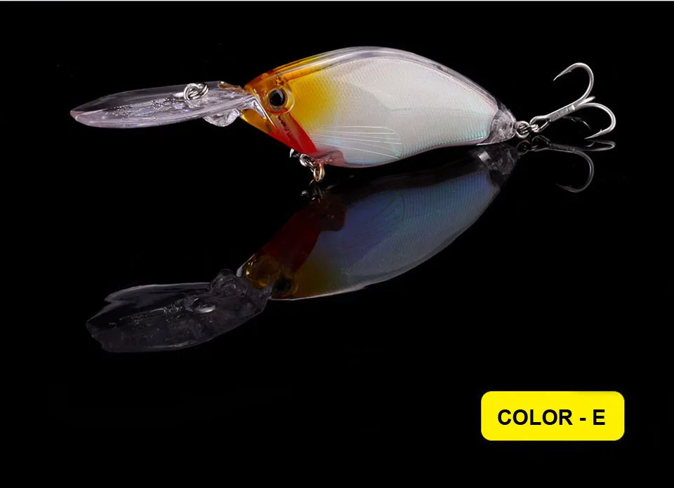 WALK FISH глубокая Дайвинг кренкбейт рыболовные приманки 18 г/105 мм искусственная приманка реалистичные воблеры с 6# качественными крючками