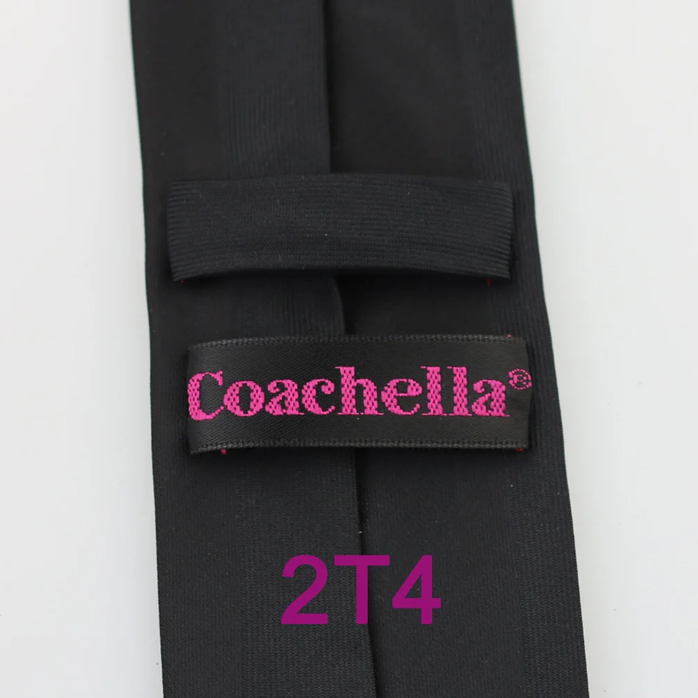 YIBEI Coachella Галстуки Для мужчин тонкий галстук-бабочка дизайн черный с красным с вертикальными полосами, микроволокнистый жаккард Тканый шейный платок, тонкий галстук