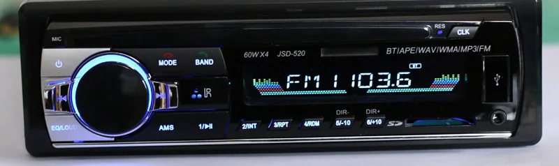 12 В автомобильный Радио MP3 аудио плеер Bluetooth AUX USB SD MMC стерео FM Авто Электроника In-Dash Авторадио 1 DIN для грузовика такси