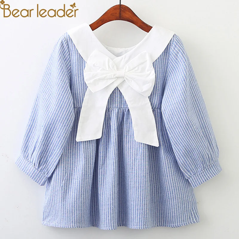 Bear Leader Girls Dress 2018 Autumn Style Princess Dress Children Clothing Long Sleeves Striped Bow Design for Girls Clothes Bear Leader Girls Dress 2018 Autumn Style Princess Dress Children Clothing Long Sleeves Striped Bow Design for Girls Clothes