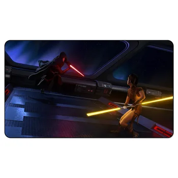 

Star Wars Playmat : Darth Revan vs Bastila Shan Playmat trading card game Playmat 60cm x 35cm (24" x 14") Size
