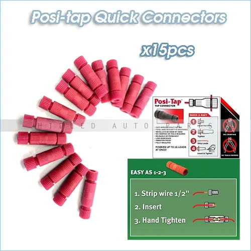 Red quick connectors Posi-taps_
