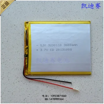 

3.7V polymer lithium battery 3290110 3600mAh ultra-thin A Tablet PC dedicated Rechargeable Li-ion Cell Rechargeable Li-ion Cell