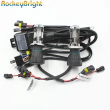 Rockeybright 35 Вт H4 Bi-xenon фары лампы+ 9003 H4-3 ксеноновые Реле для лампы жгута контроллер автомобиля H4 bi xenon фары провода жгута