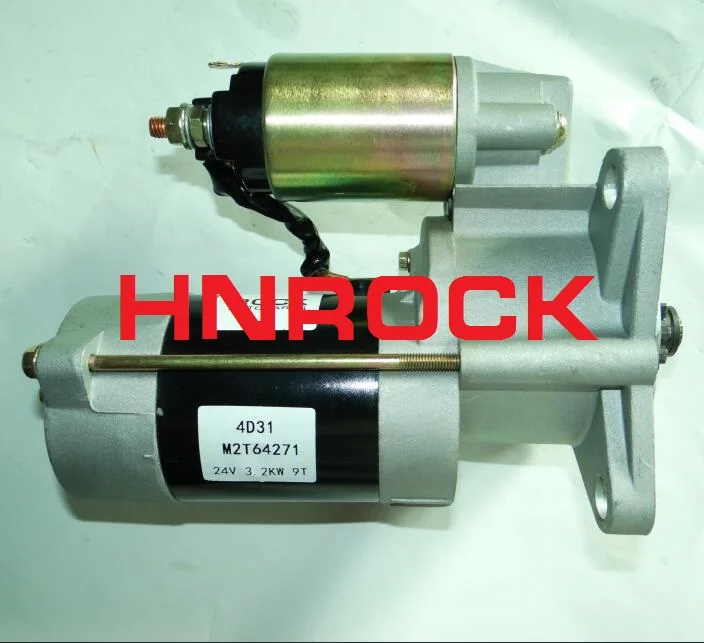 NEW STARTER MOTOR M2T64271 M2T64272 ME017004 859096 8S9096 16873 FOR CATERPILLAR EXACAVATOR EL70 MITSUBISHI 4D31 ENGINE | Автомобили и