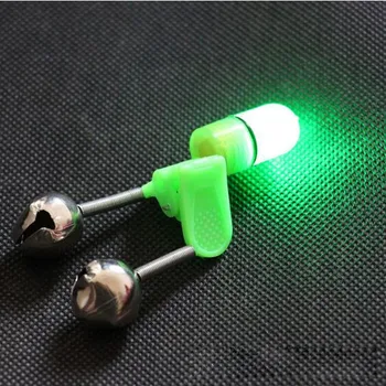 

4Pcs/Set Luminous Sea Fishing Feeder Fishing Bell Twin Rod Tip Fish Bell Alarm Fishing Tackle Length 50mm 11g X109
