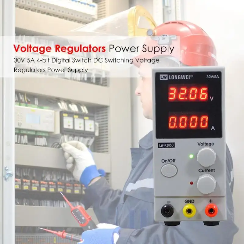 

30V 5A 4-digit Display Programmable Switch DC Voltage Regulators Power Supply Stabilizer for Instrument Appliance