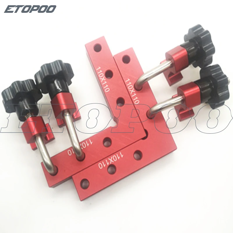 

6pcs/set 120*120mm square ruler L block ruler 90 degree right angle positioning panel fixing clip woodworking carpenter tools