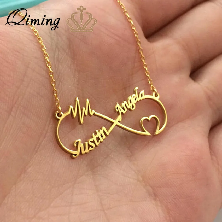 

QIMING Custom Name Stainless Steel Earrings For Women Personalized Letter Stud Earring Female Gold Boho Jewelry Girls Gift