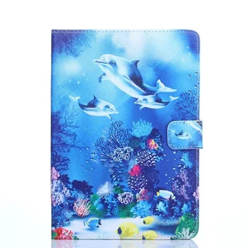 

Painted Flip Stand PU Leather Case For Samsung Galaxy Tab A 10.1 inch T510 T515 2019 Fashion Cover Funda Tablet Stand Shell +Pen