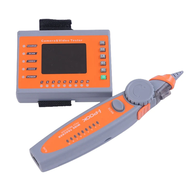 

Wrist Video Audio Testing Network Cable Scan Tester 2.4" LCD CVBS Analogy CCTV Camera Test Monitor with Flashlight