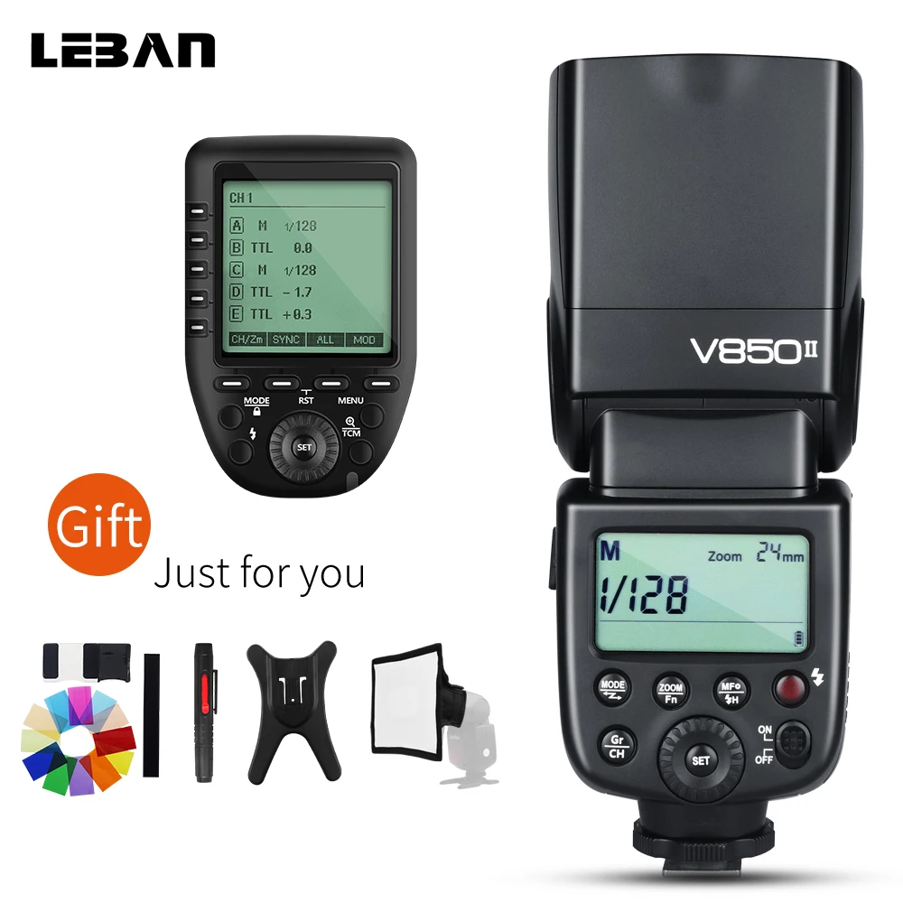 Godox V850II Speedlight li ion батарея Speedlite Flash Light + XPro C/N/S/F/O Trigger для Canon Nikon Sony Fuji Olympus|trigger for