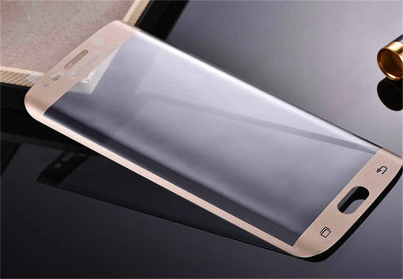 S6 Edge цветная изогнутая поверхность полное покрытие пленка Закаленное стекло
