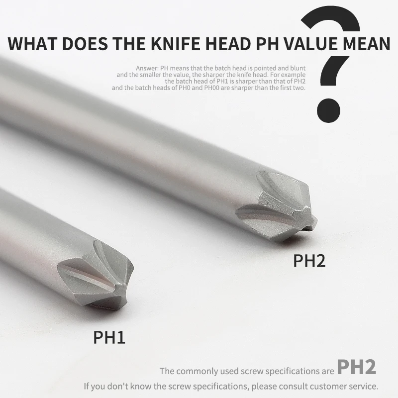 150 мм длина 10 шт. длинная Крестовая электрическая отвертка с магнитной крестообразной головкой ph1/ph2