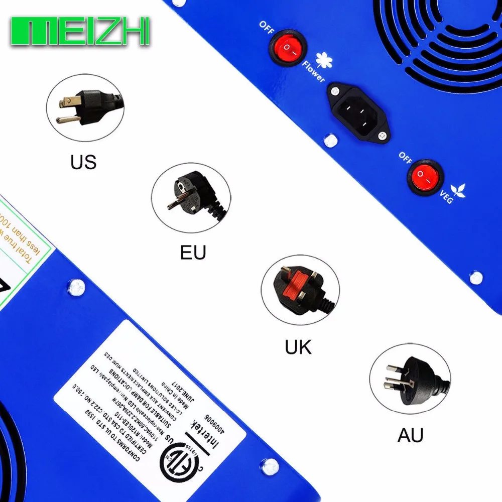 MEIZHI Светодиодный отражатель 600 Вт Светодиодный светильник для выращивания семян полный спектр для комнатных садовых гидропонных систем светильник для выращивания растений в продаже