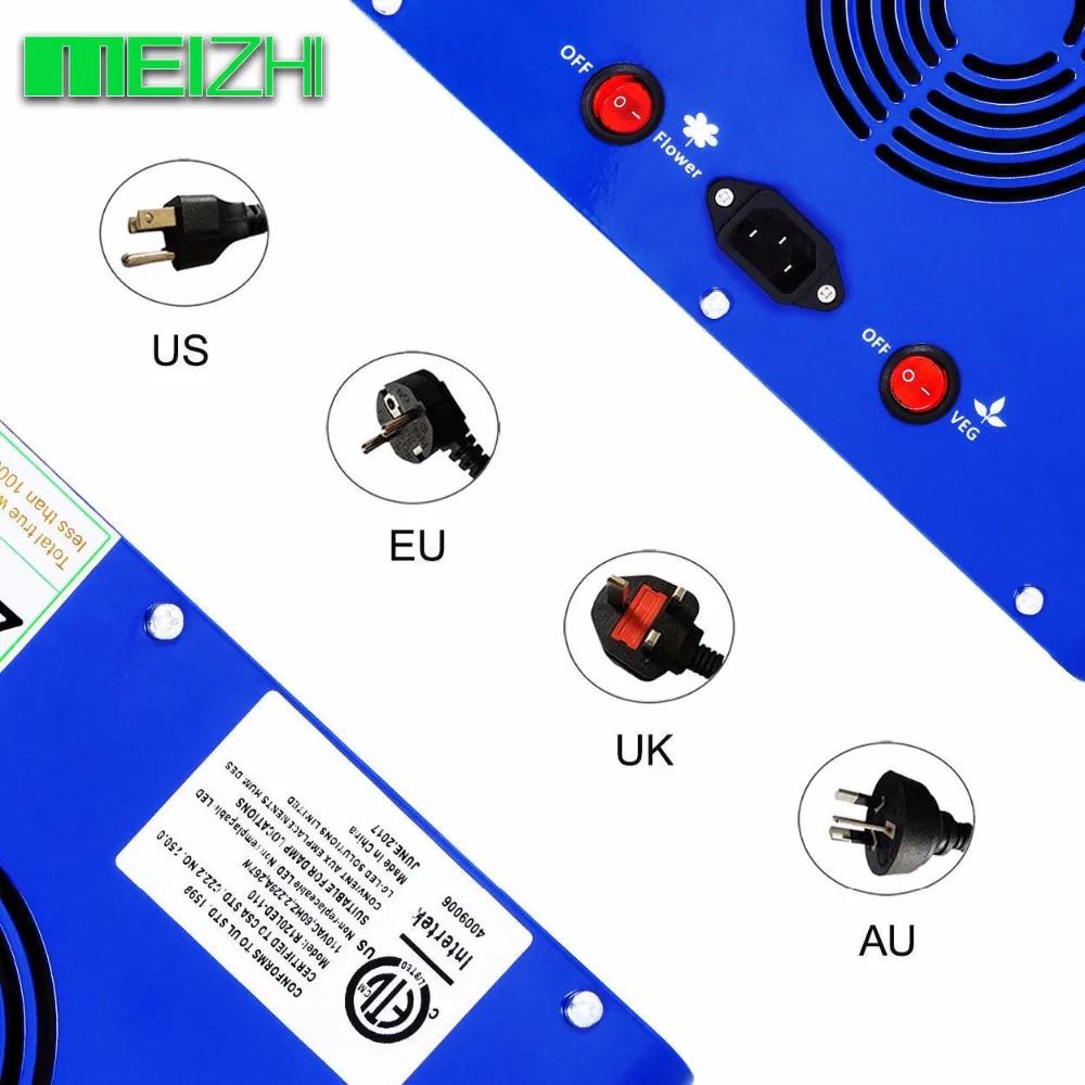 MEIZHI отражатель LED 600 Вт led grow light полный спектр для семян комнатный сад гидропоники