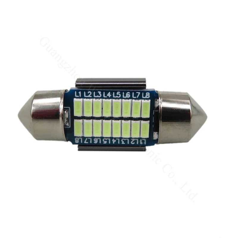 WLJH 2x Canbus Светодиодная гирлянда 31 мм 36 мм 39 мм 42 мм SV8, 5 C10W C5W Led 3014 SMD 12 В лампа освещения автомобиля Купол лампы номерного знака