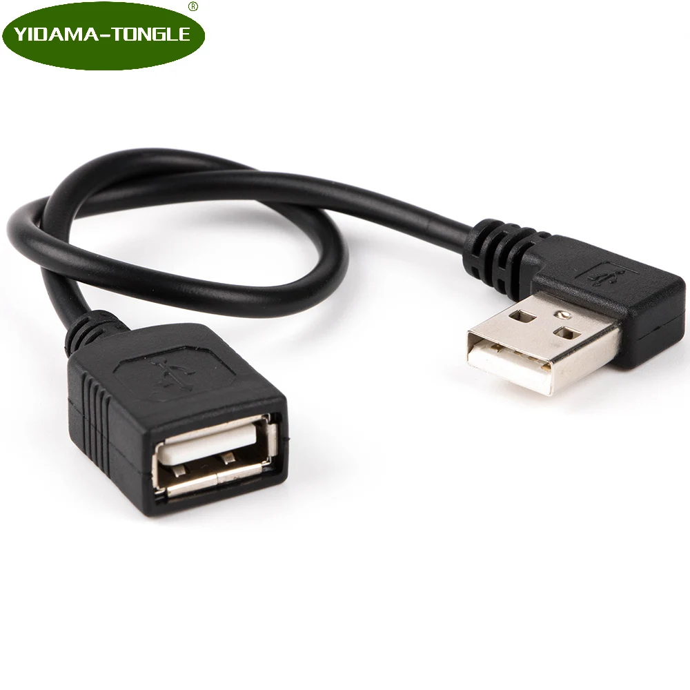Кабель Удлинитель USB 2 0 Папа мама с углом 90 градусов|Компьютерные кабели и