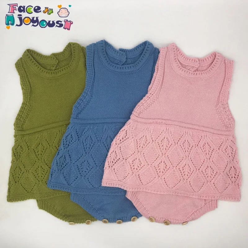 

Sweet Princess Baby Girls Dress 2019 Autumn Winter Cotton Knitting Ruffles Lace Costumes Infant Newborn Bebe Vestidos 0-3t