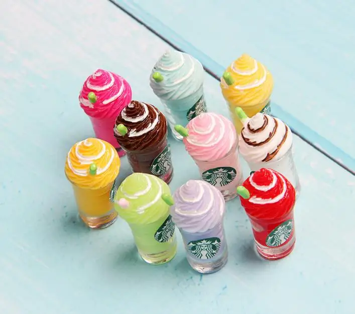 

wholesale resin kawaii Star ice cream flatback DIY accessories small decoration Center Crafts, resin coffee cup