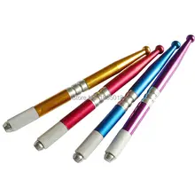 DHL татуаж ручка машина бровей татуировки руководство ручки 50 шт. красный и 50 шт. синий Бесплатный подарок 15 шт. микроклетку иглы