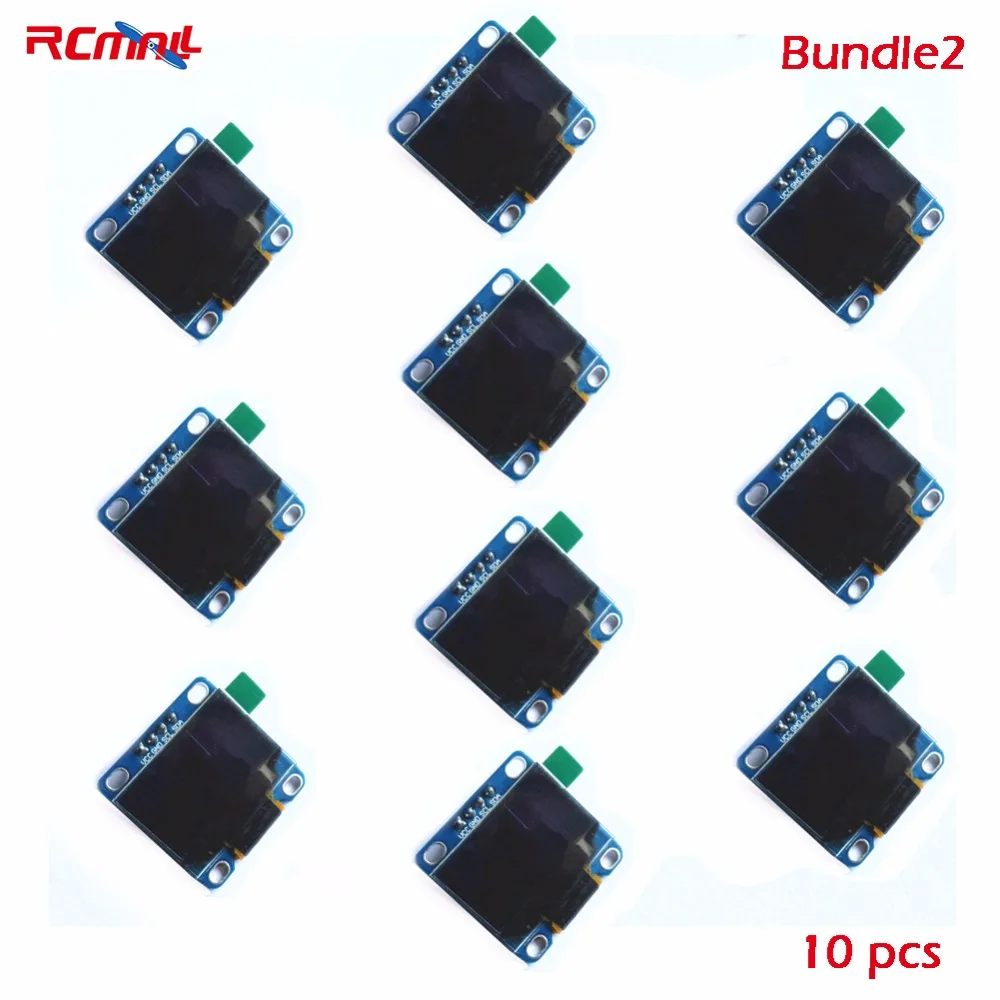 5/10 шт. RCmall 0,9" дюймовый голубой I2C IIC Серийный 128X64 O светодиодный ЖК-дисплей светодиодный Дисплей модуль для Arduino 51 MSP420 STIM32 SCR FZ1112-DIY