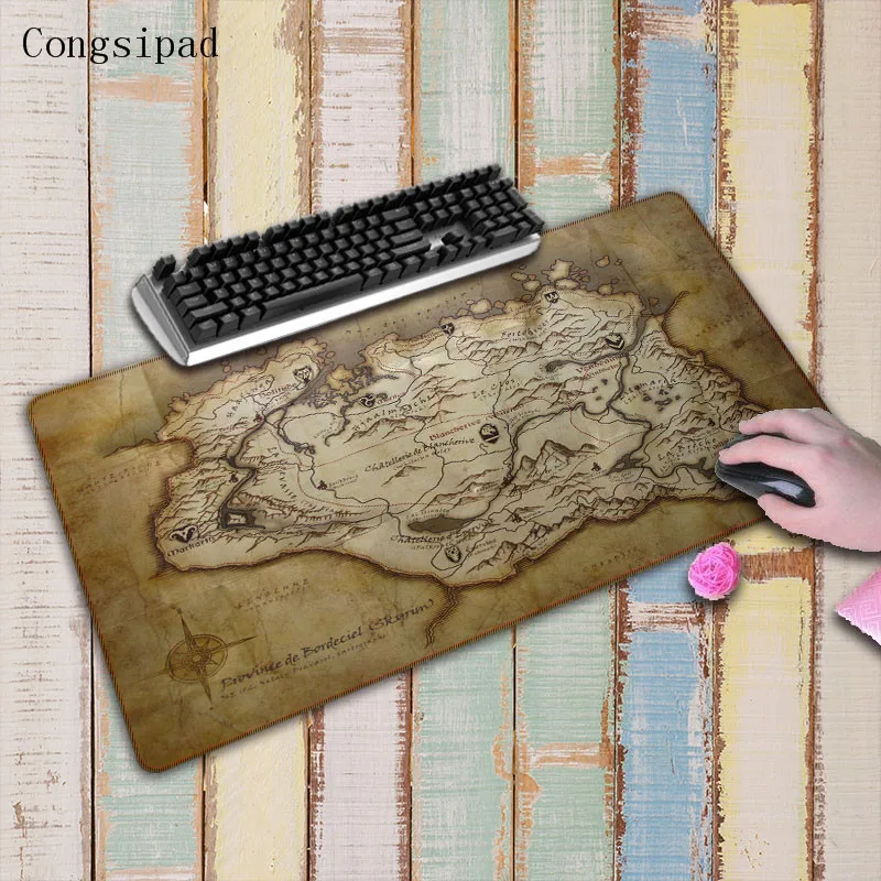  Congsipad World Map Rubber large Lock Edge mouse Pad desk mats big mousepads gaming rug XL for offi