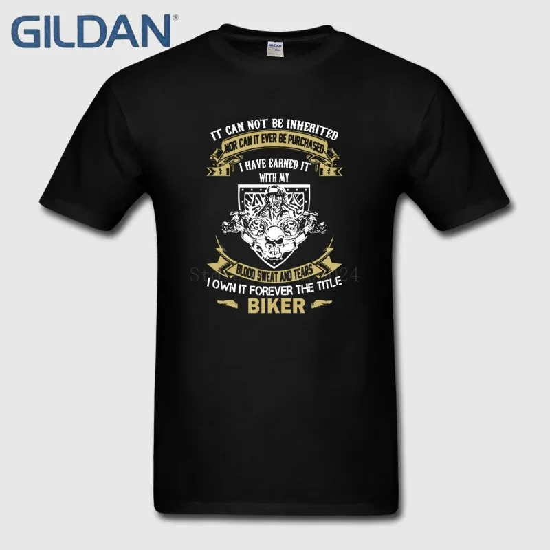 Making Uniform Size For Biker Funny Black T Shirts Men Tee Cotton Simple | Мужская одежда