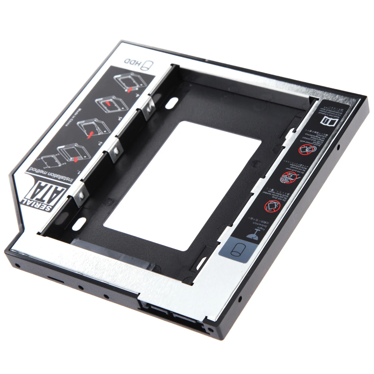2 5 &quot2nd 12 7 мм SSD HD SATA жесткий диск HDD Caddy Box Adapter Bay для дюймового жесткого диска SATAII SDD