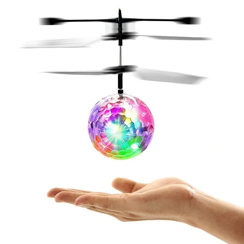 

Flash Flying Ball Helicopter Induction Colorful Lamp RC Mini Drone Light Up Aircraft Ball Shinning LED Lighting Toy For Children