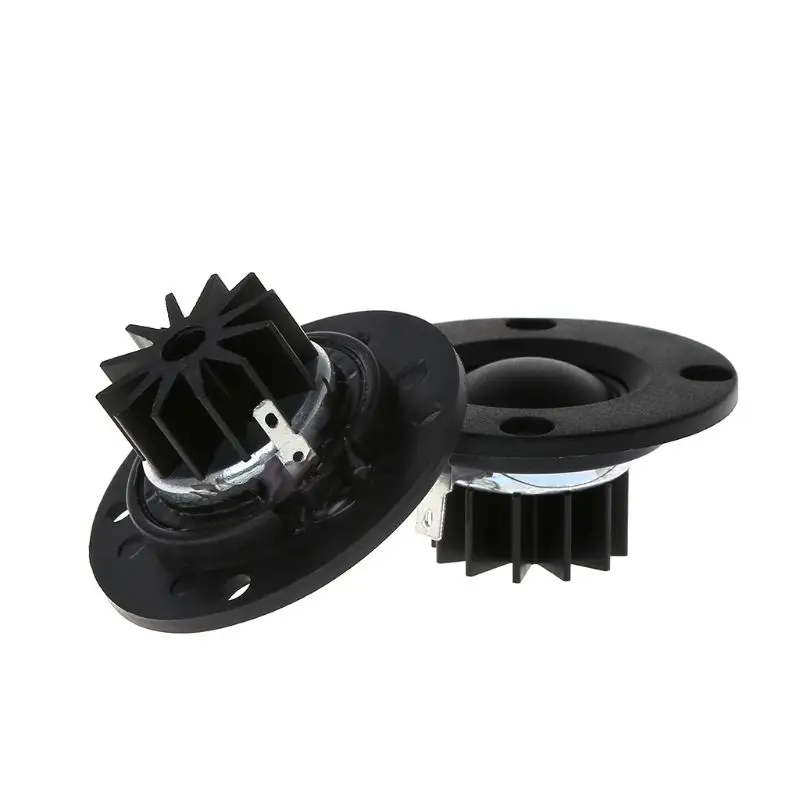 

2Pcs 1"inch 6Ohm 30W Tweeter Dome Silk Film Tweeter Hifi Treble Speaker Audio Loudspeaker With Heatsink
