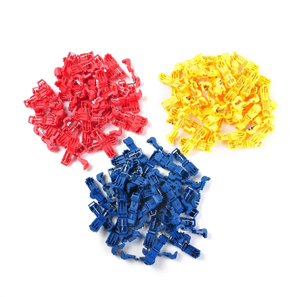 

Vehemo 40pcs Splice Assortment Durable Scotch Lock Connector Accessories Terminal Wire Connector Electric Wire Cable Connector