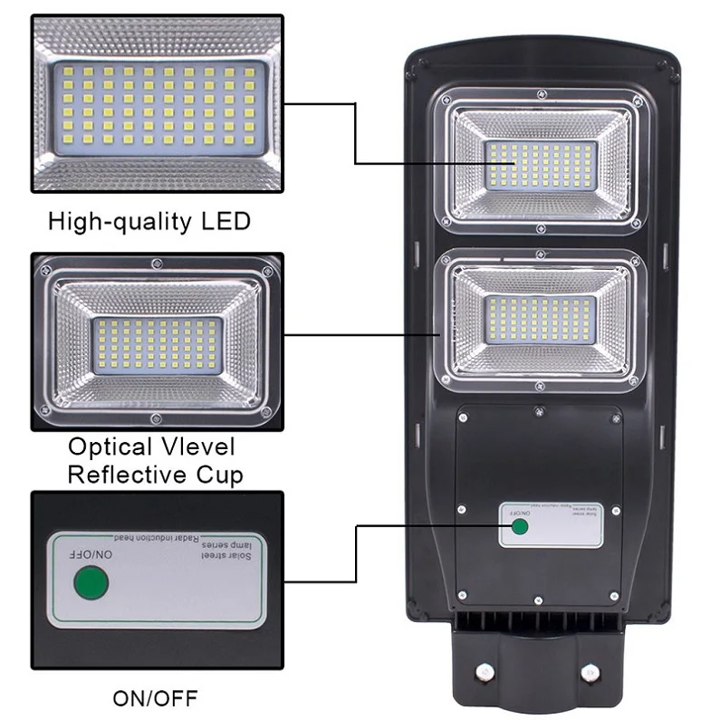 6090W LED Solar Street Light PIR Motion Sensor Led Lamp Wall Timing Lamp IP67 Waterproof Solar Panel Lamparas 40MR11 (8)