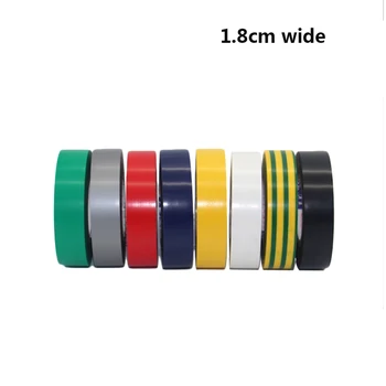 

1PC 1.8CM Wide Electrical Tape Insulation Tape Waterproof PVC Electrical tape 18M Long High-temperature Tape