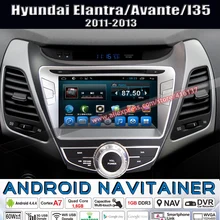 Quad Core 2 Din Car Radio Player Stereo DVD CD Multimedia Android for HYUNDAI Elantra/Avante/I35 GPS Navigation 2011 2012 2013