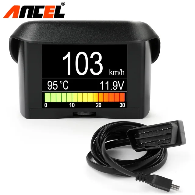 Ancel A202 OBD2 Car Driving Computer Fuel Consumption Speed Temperature