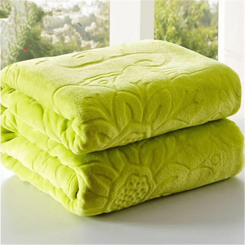 Buy 1pc Four Seasons Coral Fleece Fabric Blankets