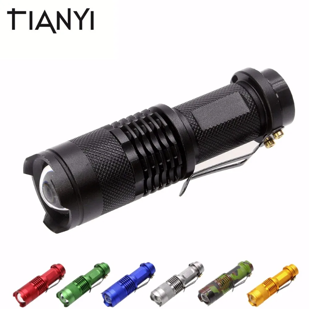 

Mini Q5 LED Flashlight Waterproof 3 Modes Zoomable Portable LED Torch Flashlight AA/14500 Outdoor Camping Light Lanterna
