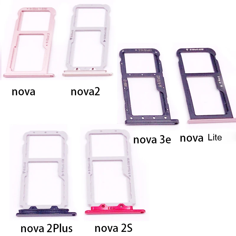 

New Sim Card Slot Tray Holder For Huawei Nova 2 2S Sim Card Adapter Replacement