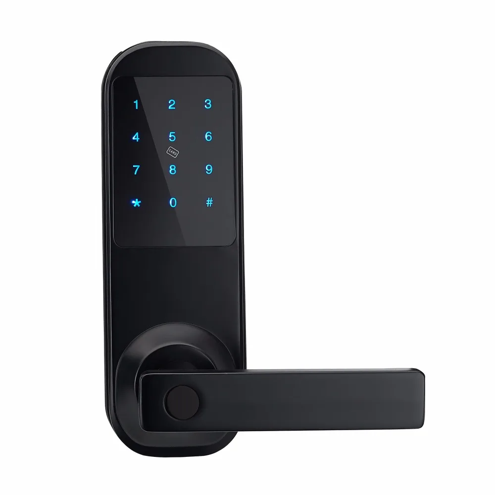Us 72 0 Haifuan Digital Door Lock With Backup Keys Open By Code Card And Key Hfam10 Orb In Door Locks From Home Improvement On Aliexpress