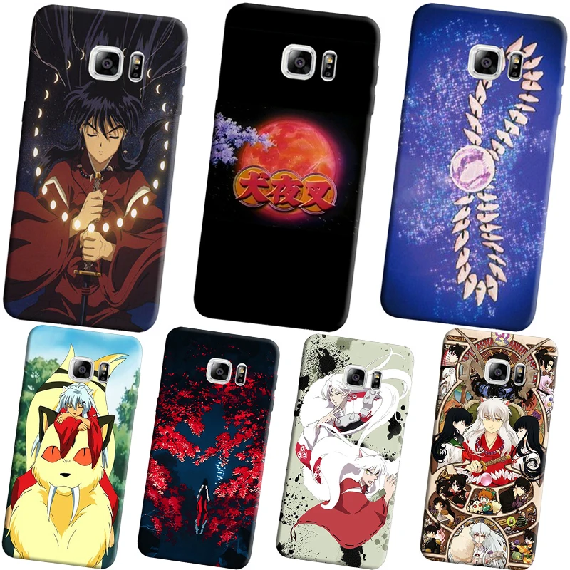 Inuyasha Аниме Мода жесткий черный чехол для телефона samsung Galaxy 8 9 plus 6 7 edge 5 4 s |
