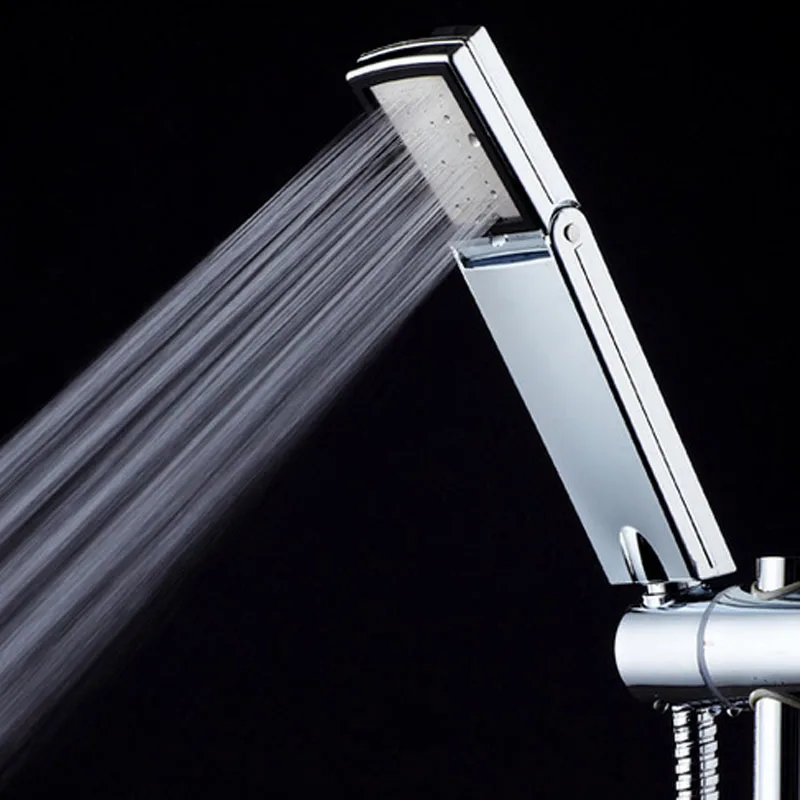 1PC Pressurized Adjusted Folding Handheld Shower Head Save Water ABS