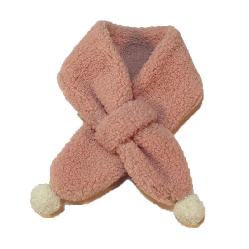 Baby Accessories Winter Warm Children's Scarf Korean Knitted Wool Scarf Men Women Baby Colorful Bar Hair Ball Cross Towel Baby Accessories Winter Warm Children's Scarf Korean Knitted Wool Scarf Men Women Baby Colorful Bar Hair Ball Cross Towel