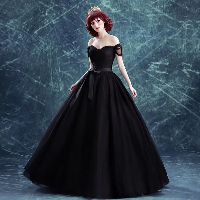 elegant classy black gown