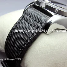 Высококлассные 20 21 22 мм Композитное волокно+ ремешок из натуральной кожи ремешок для часов очаровательные черные мужские и женские часы ремешок для Omega Seiko Mido