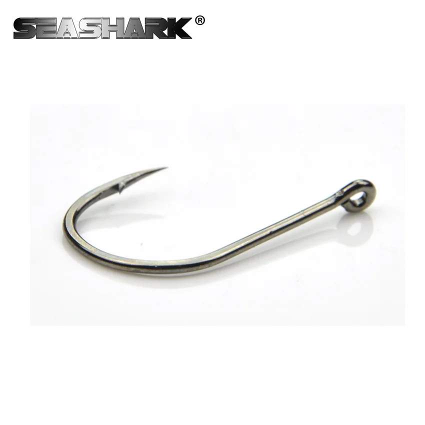 SEASHARK 100pcs/lot Carp Fishing Hooks Stainless Steel Size 2/3/4/5/6/7