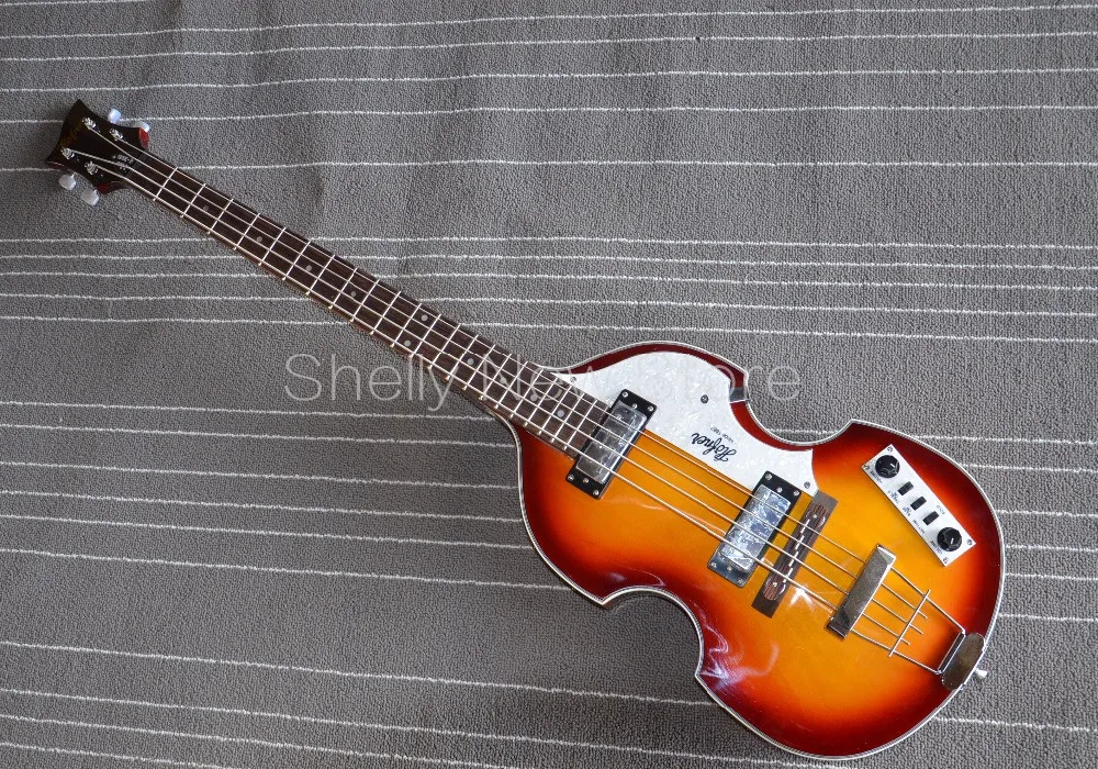 Shelly магазин фабрика на заказ hofner скрипка бас H5001-CT 4 Струны электрический бас гитары ra музыкальный инструмент магазин