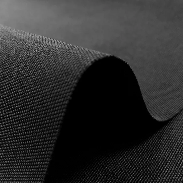 100*150cm Super thick black pu coatng 1000D cordura nylon fabric, Anti