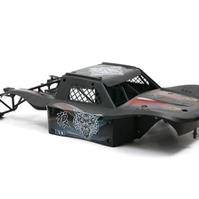 Rc автомобиль анти-аварии нейлон корпус+ roll cage Kit износостойких кузова Крышка для Losi 5IVE-T lt km X2 волк черный