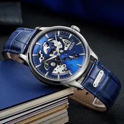 Люксовый бренд Швейцария Nesun Мужские часы-Скелетон Автоматический Self-Wind мужские часы сапфировое стекло водостойкие часы N9502-2